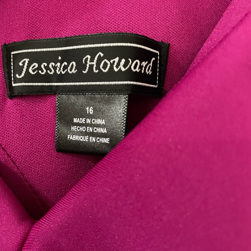 Jessica Howard Fuchsia Ruffle Maxi Dress - Picture 6 of 7
